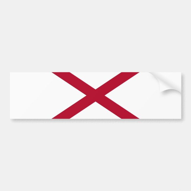 Staat der Alabama-Flagge Autoaufkleber (Vorne)