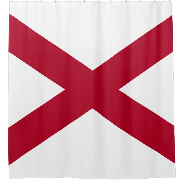 Staat der Alabama-Flagge Duschvorhang (Vorderseite)