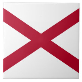 Staat der Alabama-Flagge Fliese