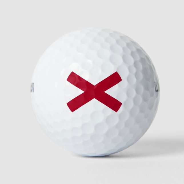 Staat der Alabama-Flagge Golfball (Vorderseite)