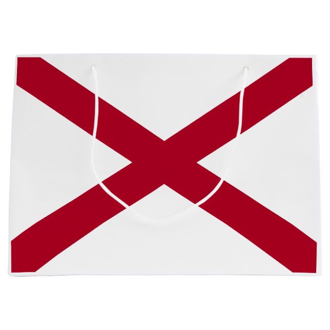Staat der Alabama-Flagge Große Geschenktüte (Vorderseite)