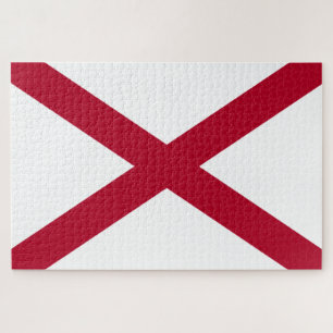 Staat der Alabama-Flagge Puzzle