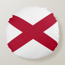 Staat der Alabama-Flagge Rundes Kissen