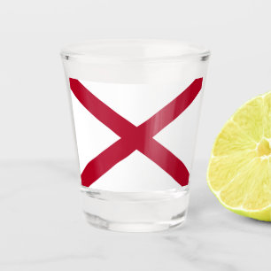 Staat der Alabama-Flagge Schnapsglas