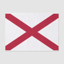 Staat der Alabama-Flagge Seidenpapier