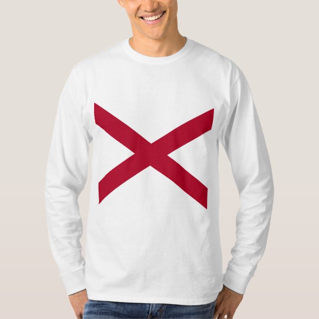 Staat der Alabama-Flagge T-Shirt (Vorderseite)