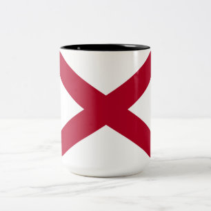 Staat der Alabama-Flagge Zweifarbige Tasse