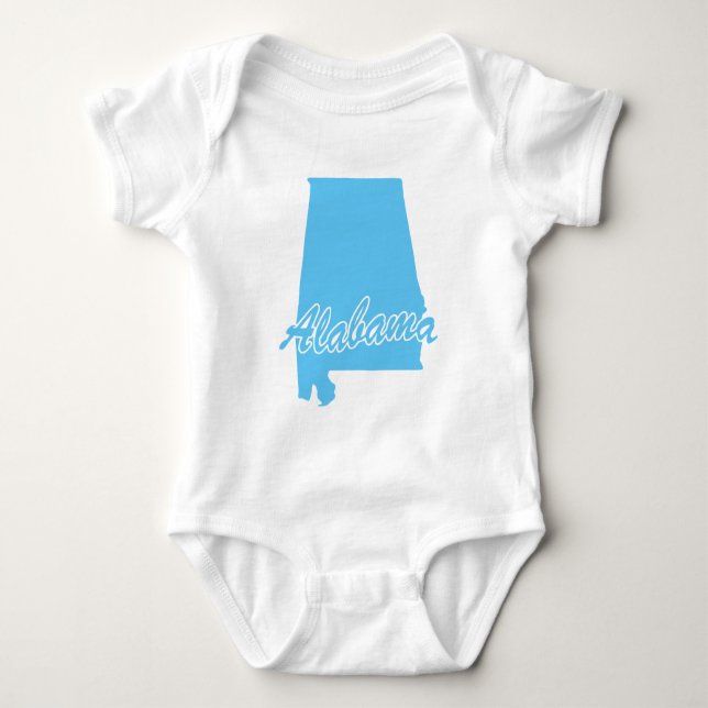 Staat der Alabamform Baby Strampler (Vorderseite)