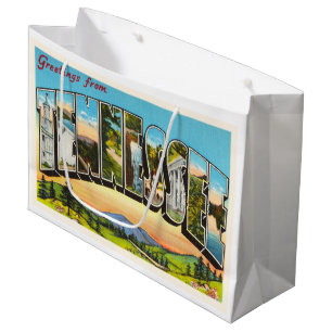 Staat der alten Vintagen Reise-Andenkens Große Geschenktüte