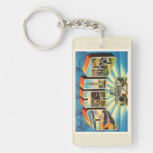 Staat der alten Vintagen Reise-Andenkens Ohios #2 Schlüsselanhänger