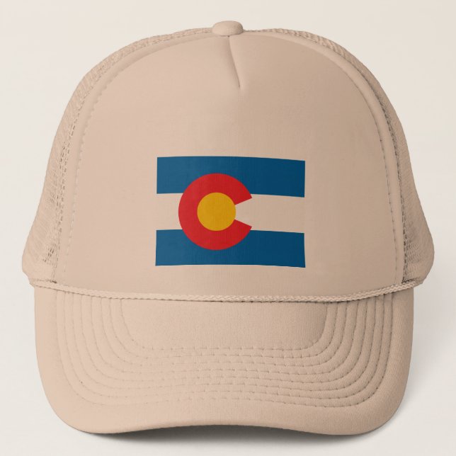 Staat der Colorado-Flagge Truckerkappe (Vorderseite)