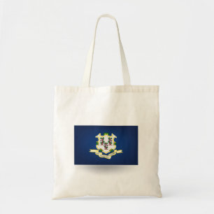 Staat der "Connecticut Flag Tote Bag" Tragetasche