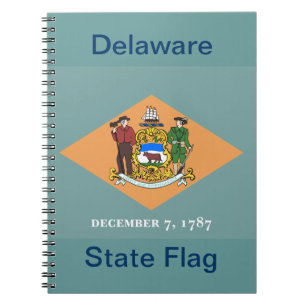 Staat der Delaware-Flagge Notizblock