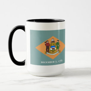 Staat der Delaware-Flagge Tasse