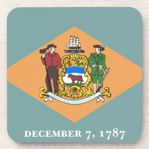 Staat der Delaware-Flagge Untersetzer