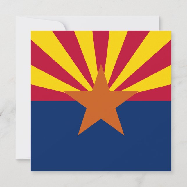 Staat der Flagge von Arizona Einladung (Vorderseite)