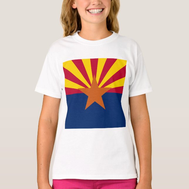 Staat der Flagge von Arizona Hoodie (Vorderseite)
