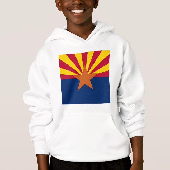 Staat der Flagge von Arizona Hoodie (Vorderseite)