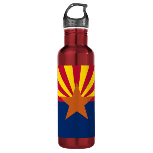 Staat der Flagge von Arizona Trinkflasche
