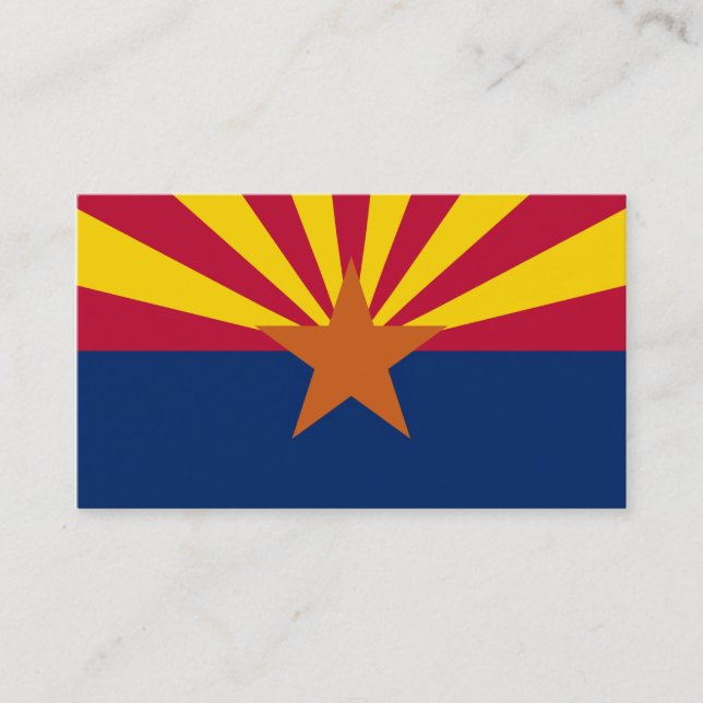 Staat der Flagge von Arizona Visitenkarte (Vorderseite)