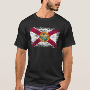 Staat der Florida-Flagge FL Der verwendete Sunshin T-Shirt