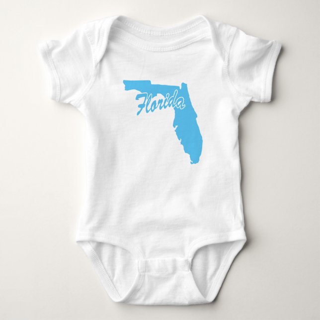 Staat der Florida-Form Baby Strampler (Vorderseite)