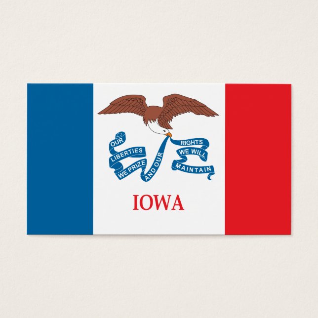 Staat der Iowa-Flagge (Vorderseite)