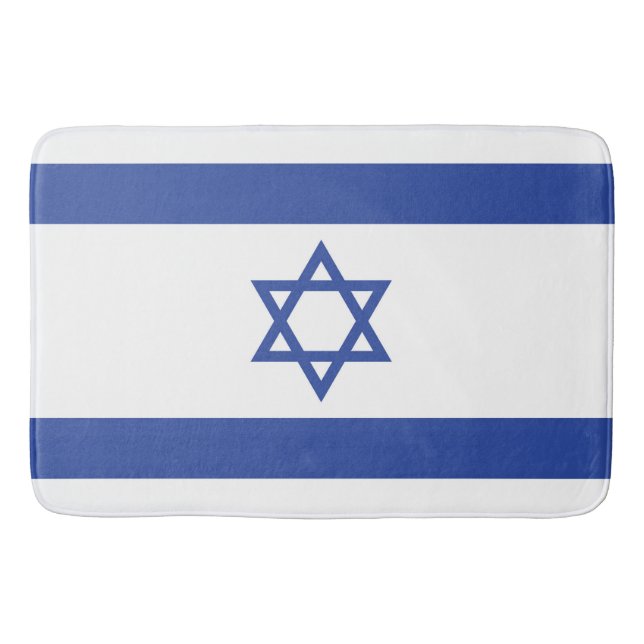 Staat der israelischen Flagge, Stern des jüdischen Badematte (Vorderseite)