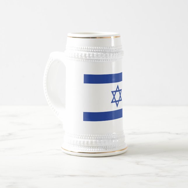 Staat der israelischen Flagge, Stern des jüdischen Bierglas (Vorderseite Links)
