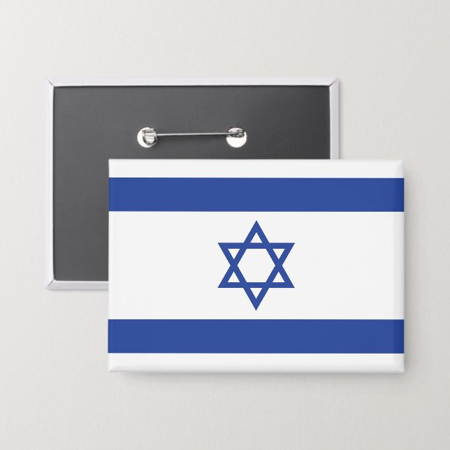 Staat der israelischen Flagge, Stern des jüdischen Button (Vorderseite/Rückseite)