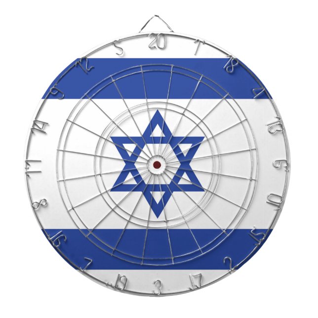 Staat der israelischen Flagge, Stern des jüdischen Dartscheibe (vorne)