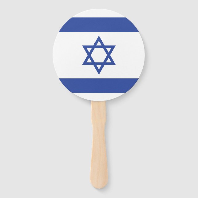 Staat der israelischen Flagge, Stern des jüdischen Fächer (Vorderseite)