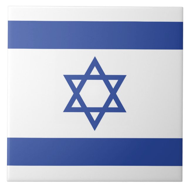 Staat der israelischen Flagge, Stern des jüdischen Fliese (Vorderseite)