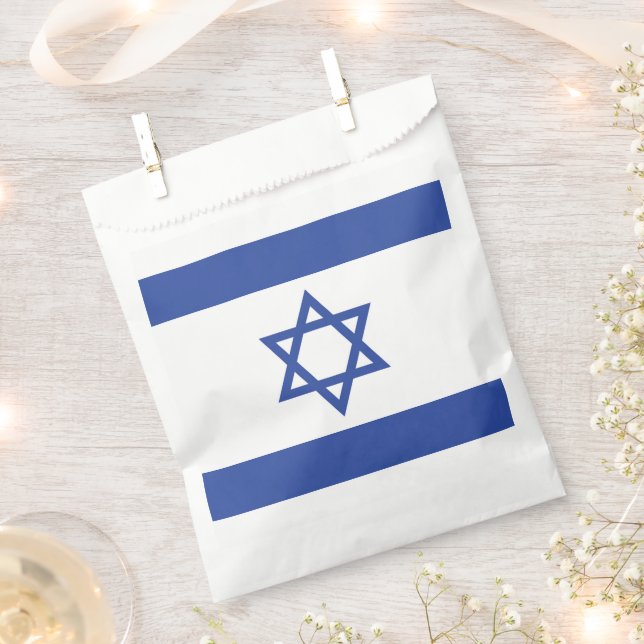 Staat der israelischen Flagge, Stern des jüdischen Geschenktütchen (Ausgeschnitten)