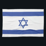Staat der israelischen Flagge, Stern des jüdischen Geschirrtuch<br><div class="desc">Die israelische Flagge, ein Symbol der Hoffnung und Widerstandskraft, hat eine reiche Geschichte, die mit der zionistischen Bewegung verflochten ist. Ihre Wurzeln reichen bis ins Jahr 1891 zurück, als Jakob Baruch Askowith und sein Sohn Charles die "Flagge Judas" entwarfen. Diese frühe Fahne mit ihren blauen und weißen Streifen und einem...</div>