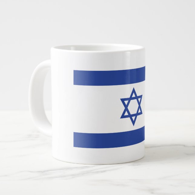 Staat der israelischen Flagge, Stern des jüdischen Jumbo-Tasse (Vorderseite Links)