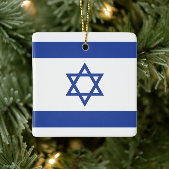 Staat der israelischen Flagge, Stern des jüdischen Keramikornament (Baum)