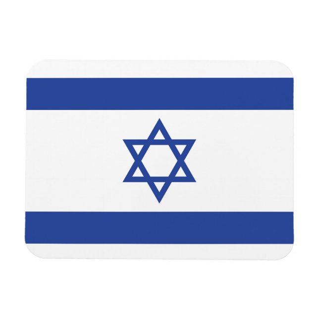 Staat der israelischen Flagge, Stern des jüdischen Magnet (Horizontal)