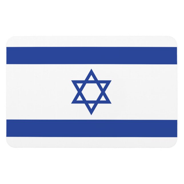 Staat der israelischen Flagge, Stern des jüdischen Magnet (Horizontal)