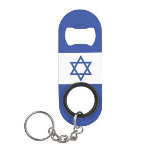 Staat der israelischen Flagge, Stern des jüdischen Mini Flaschenöffner