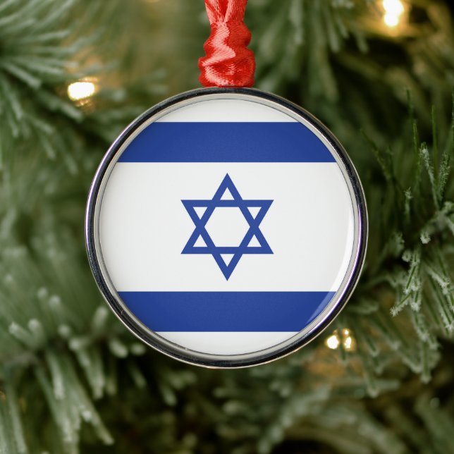 Staat der israelischen Flagge, Stern des jüdischen Ornament Aus Metall (Baum)