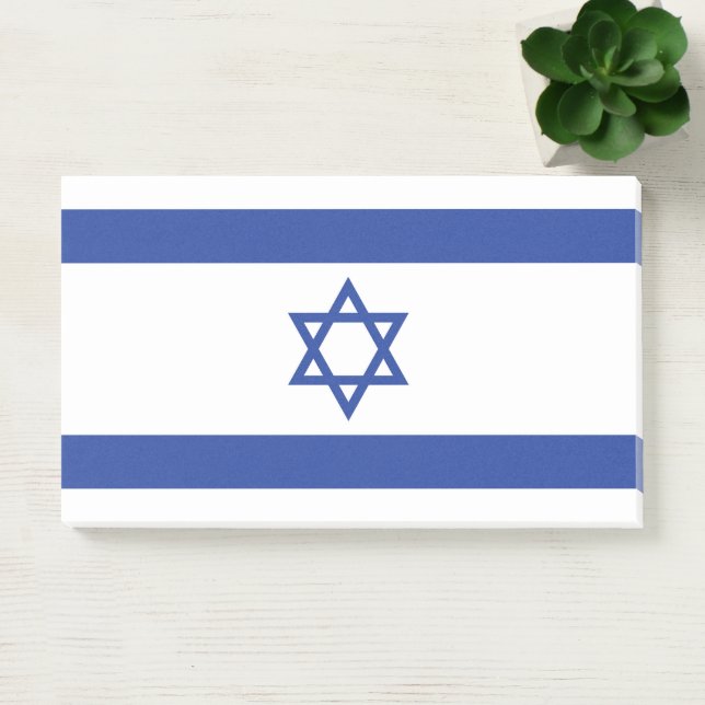 Staat der israelischen Flagge, Stern des jüdischen Post-it Klebezettel (Büro)
