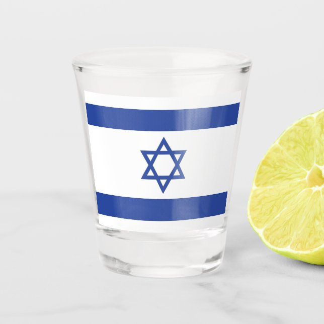 Staat der israelischen Flagge, Stern des jüdischen Schnapsglas (Vorderseite)
