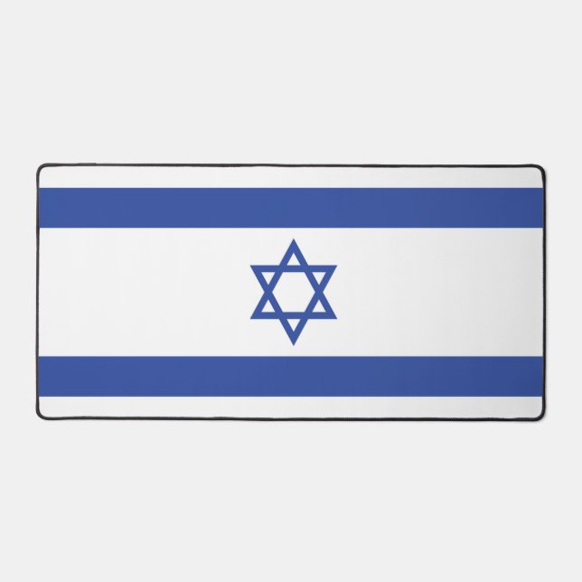 Staat der israelischen Flagge, Stern des jüdischen Schreibtischunterlage (Vorderseite)