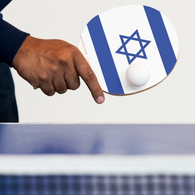 Staat der israelischen Flagge, Stern des jüdischen Tischtennis Schläger (InSitu)