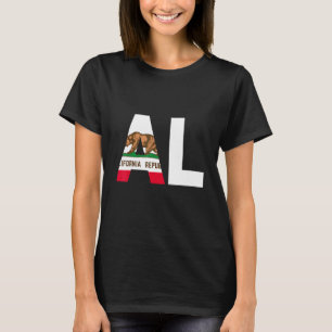 Staat der kalifornischen Flagge Alabama AL Cities T-Shirt