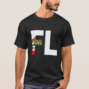 Staat der kalifornischen Flagge Florida FL Cities  T-Shirt