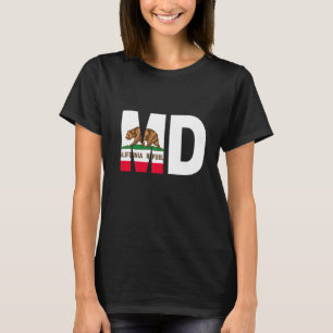 Staat der kalifornischen Flaggenstaaten Maryland M T-Shirt