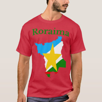 Staat der Karte von Roraima Brasilien T-Shirt