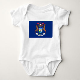 Staat der Michigan-Flagge Baby Strampler